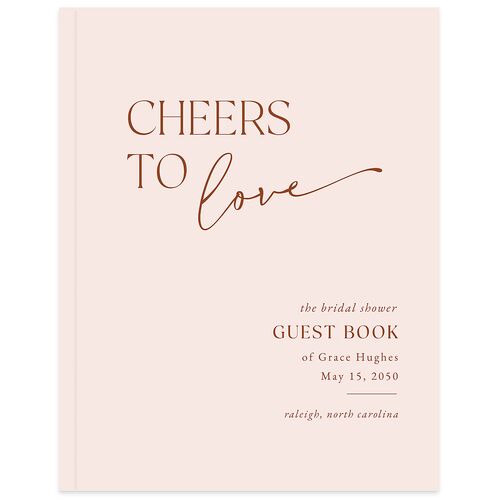 Nothing Fancy Bridal Shower Guest Books Peony