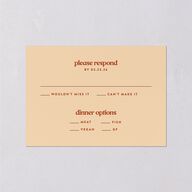 Wedstock Wedding Response Cards Red Clay Signature
