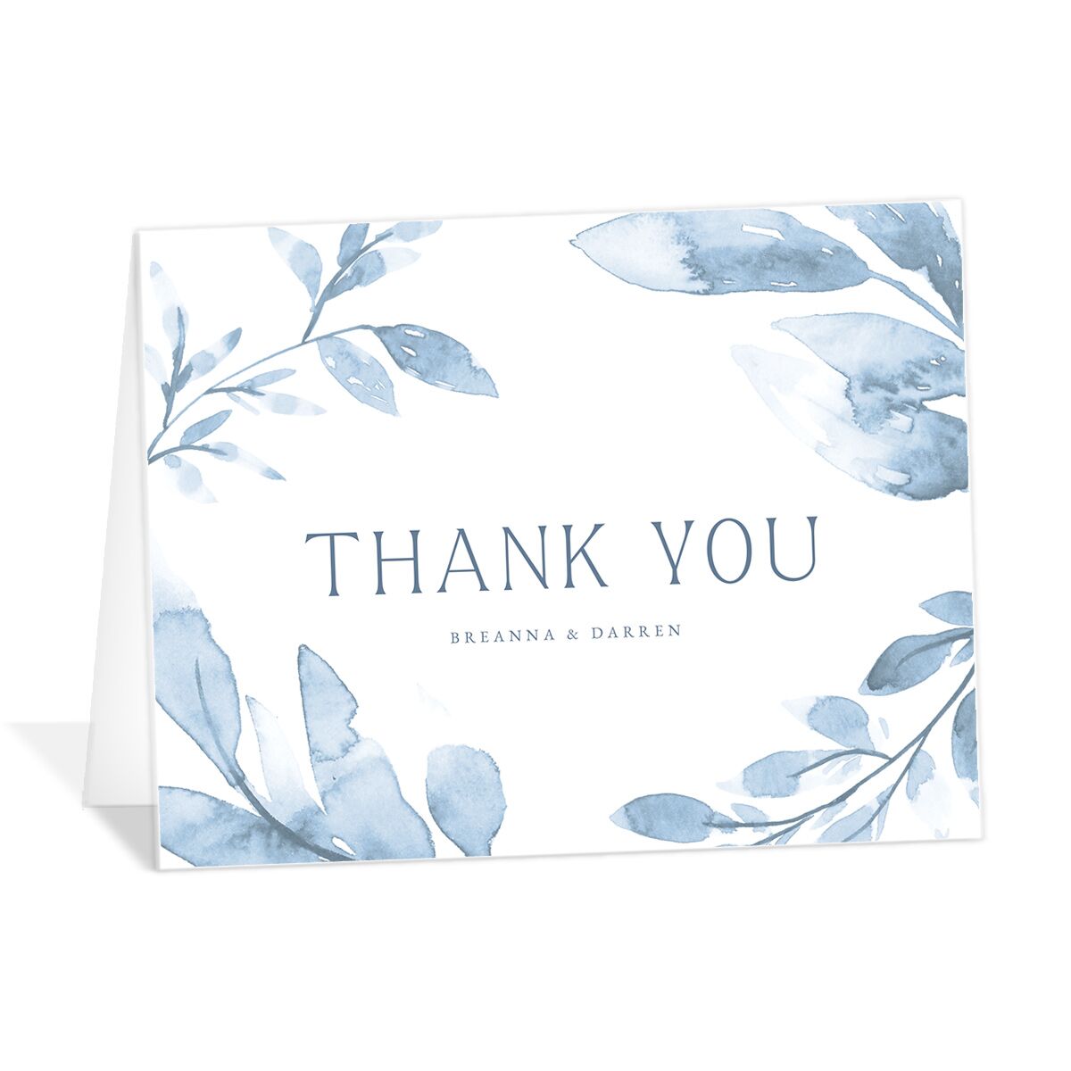 Painted Leaves Thank You Cards