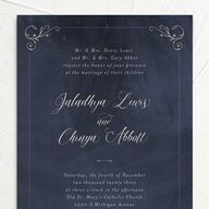 Vintage Luxe Wedding Invitations Royal Blue Signature No