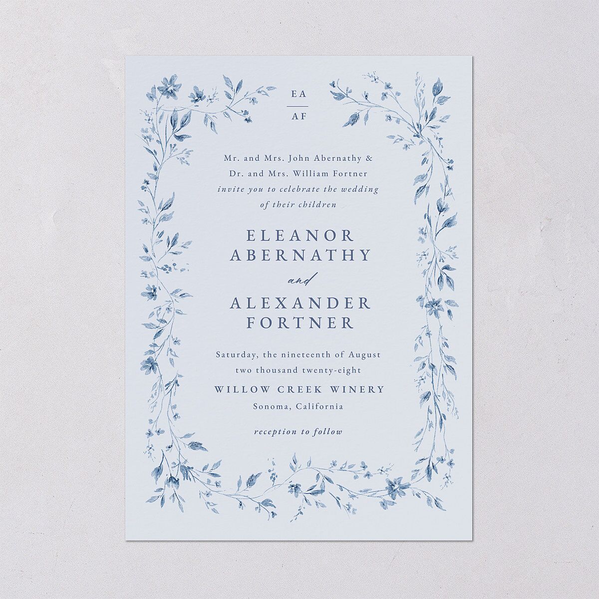Timeless Floral Wedding Invitations — view 2