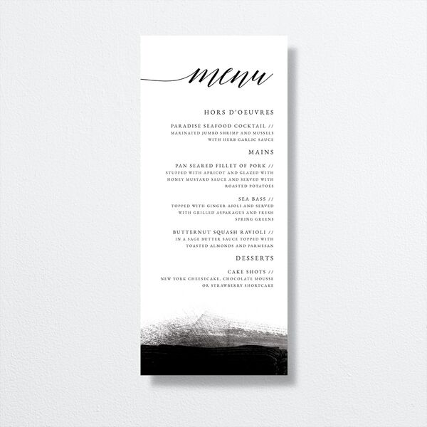 Painted Minimal Menus Midnight Signature