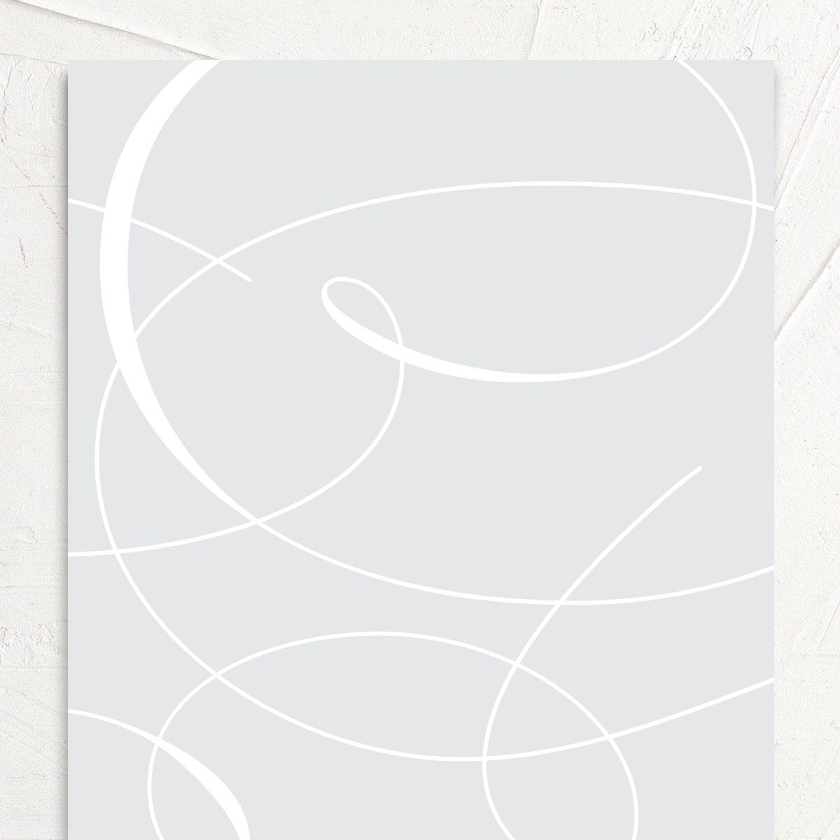 Elegantly Initialed Wedding Invitations Mist Signature No