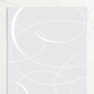 Elegantly Initialed Wedding Invitations Mist Signature No