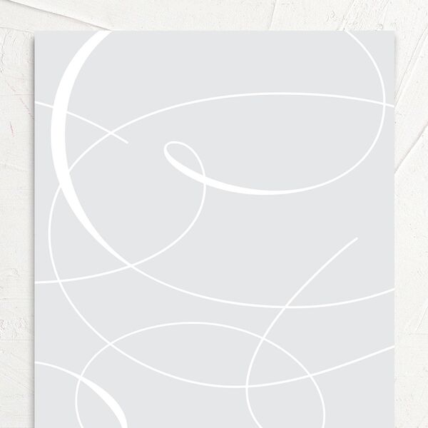 Elegantly Initialed Wedding Invitations Mist Signature No