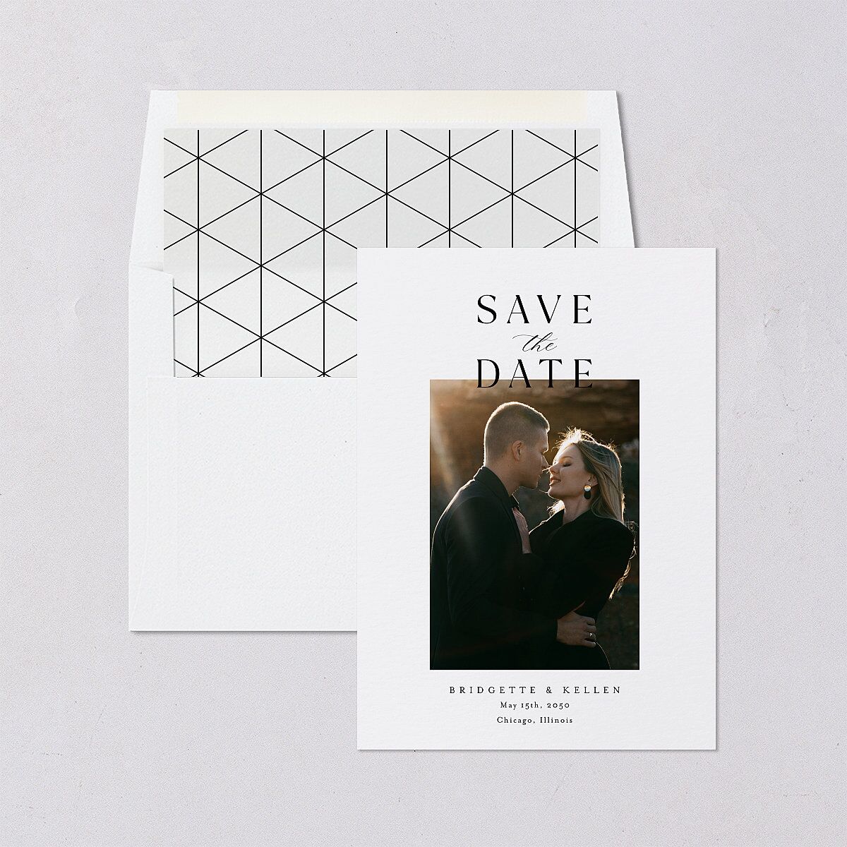 Timeless Typography Save The Date Cards — view 4