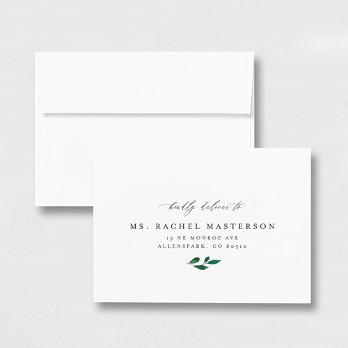 Cascading Altar Wedding Response Card Standard Envelopes White Standard Lemon Return Address Signature