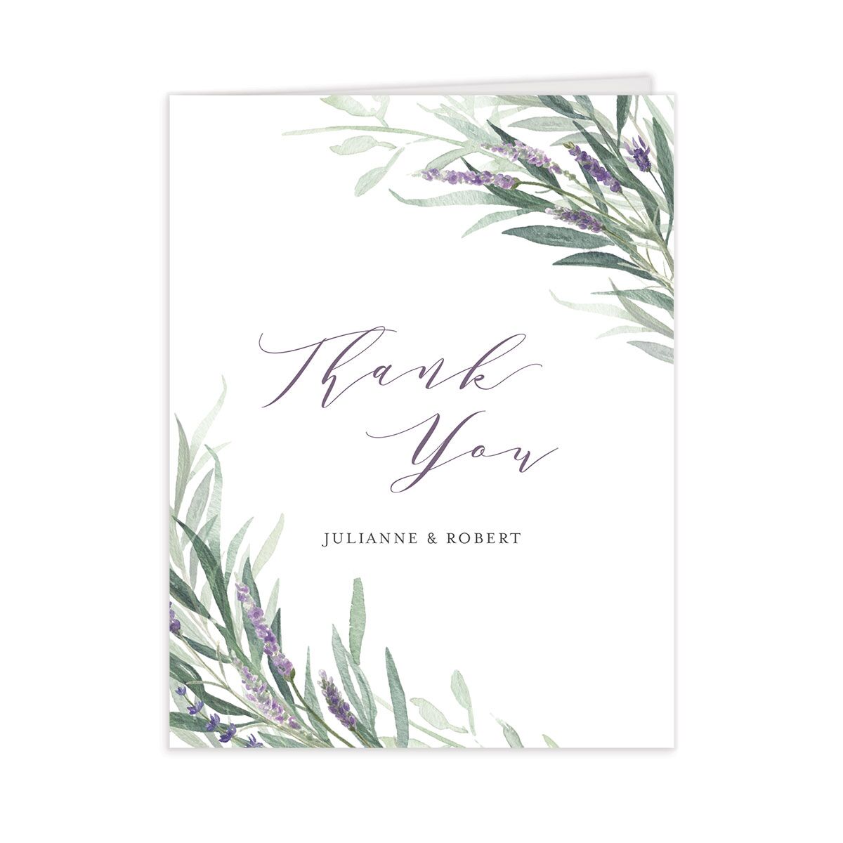 Lavender Sage Thank You Cards