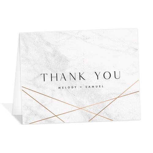 Minimal Marble Thank You Cards
