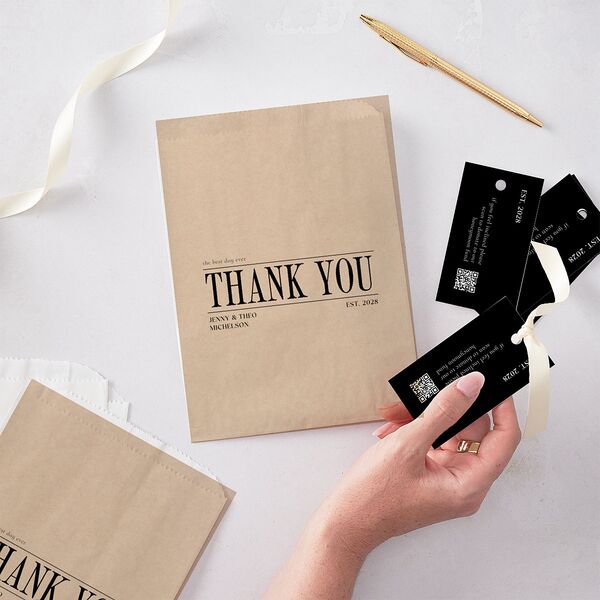 Magazine Cover Favor Gift Tags Licorice Signature