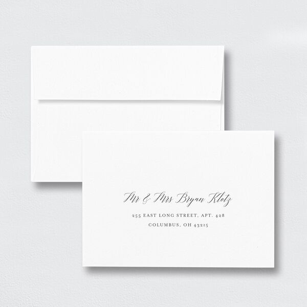 Floral Hoop Wedding Response Card Standard Envelopes White Burgundy Return Address Signature Standard