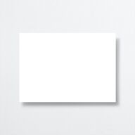 Elegant Greenery Enclosure Cards Pure White Signature Standard