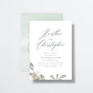 Dusted Calligraphy Change the Date Cards Sea Foam Signature