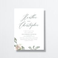 Dusted Calligraphy Change the Date Cards Sea Foam Signature