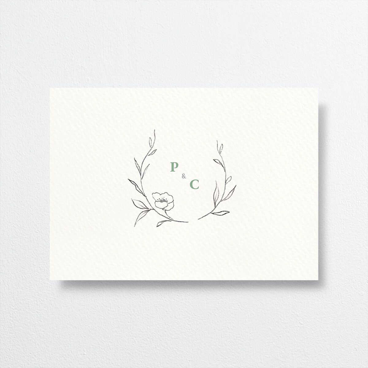 Graceful Botanical Wedding Response Cards — view 2