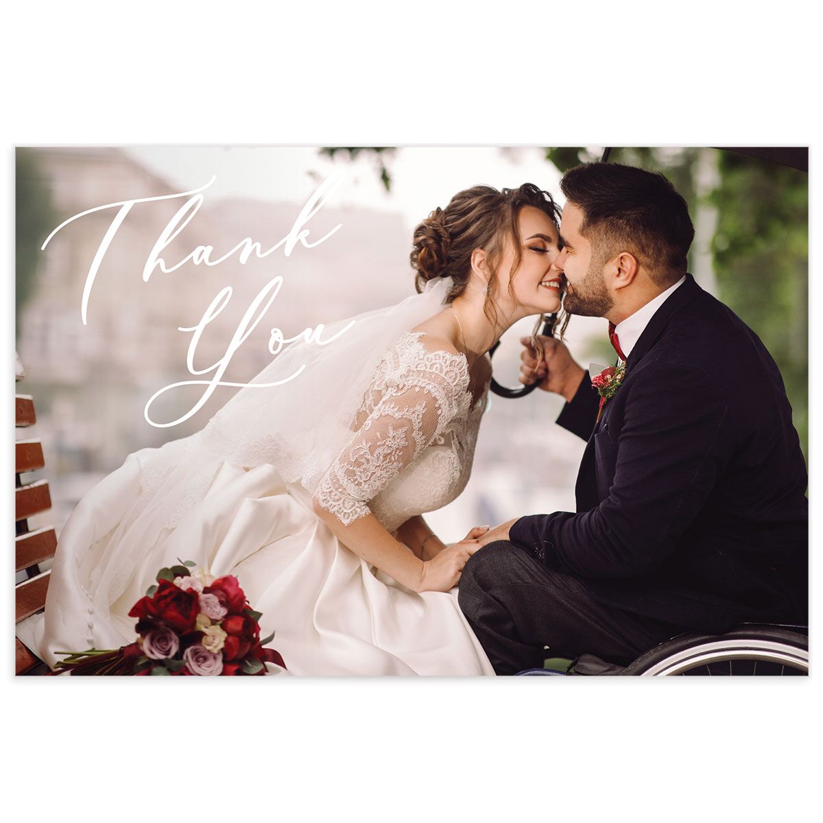Gilded Botanical Thank You Postcards
