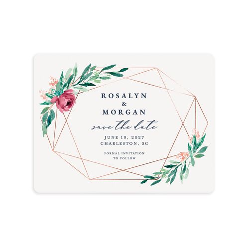 Gilded Botanical Save The Date Magnets - 