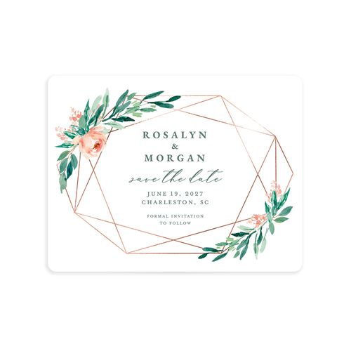 Gilded Botanical Save The Date Magnets - 