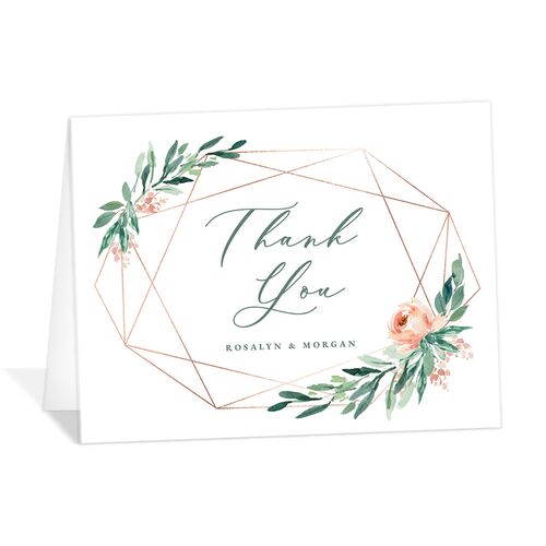 Gilded Botanical Thank You Cards - 
