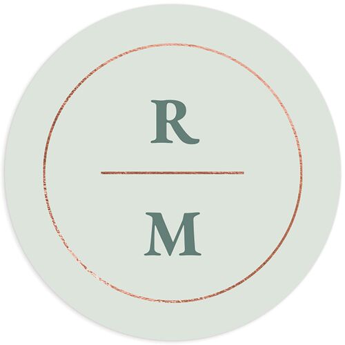 Geometric Floral Wedding Stickers - 