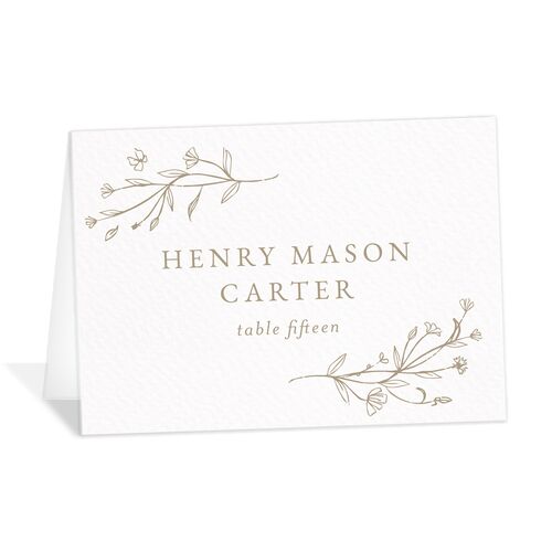 Natural Monogram Place Cards