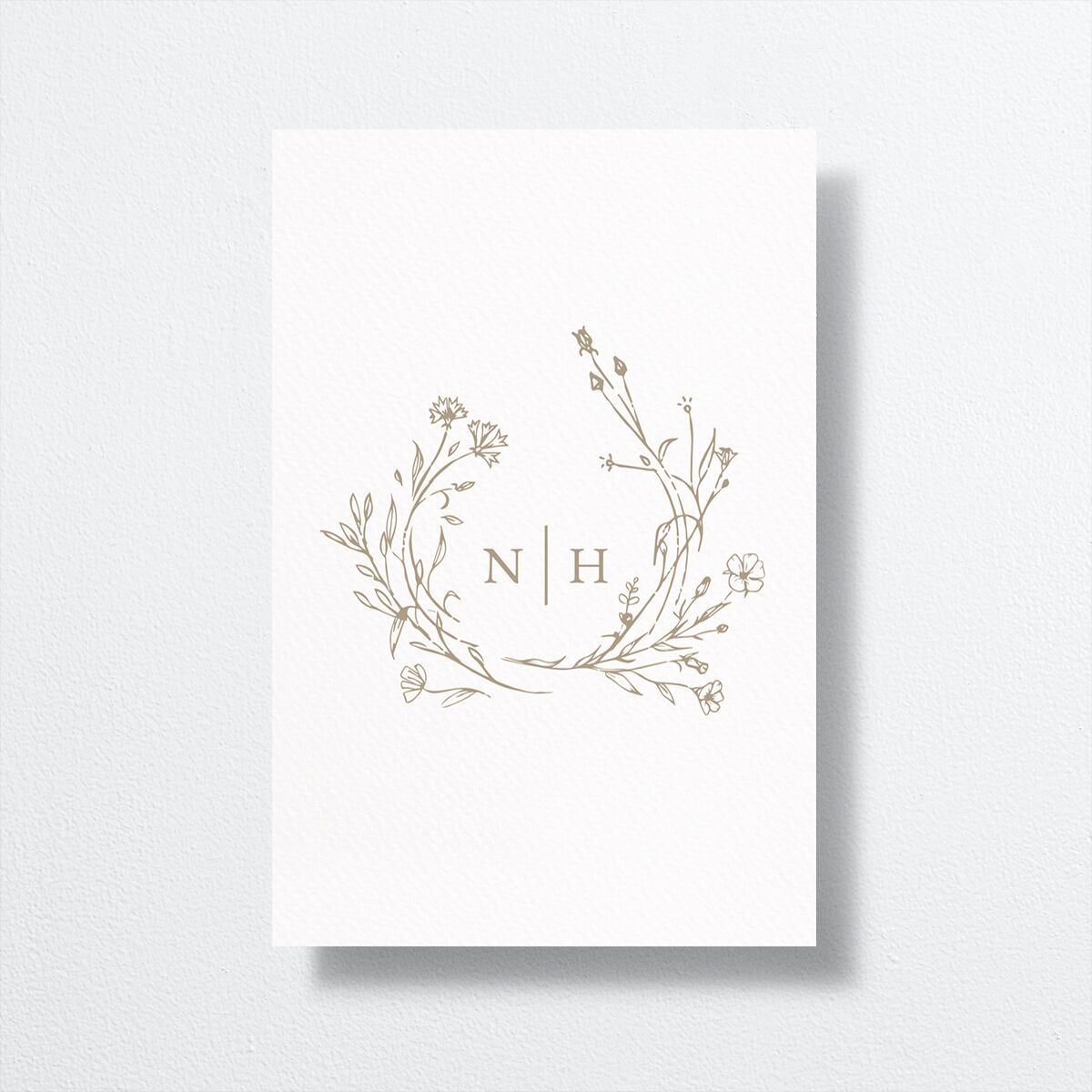 Natural Monogram Table Numbers Fawn Signature