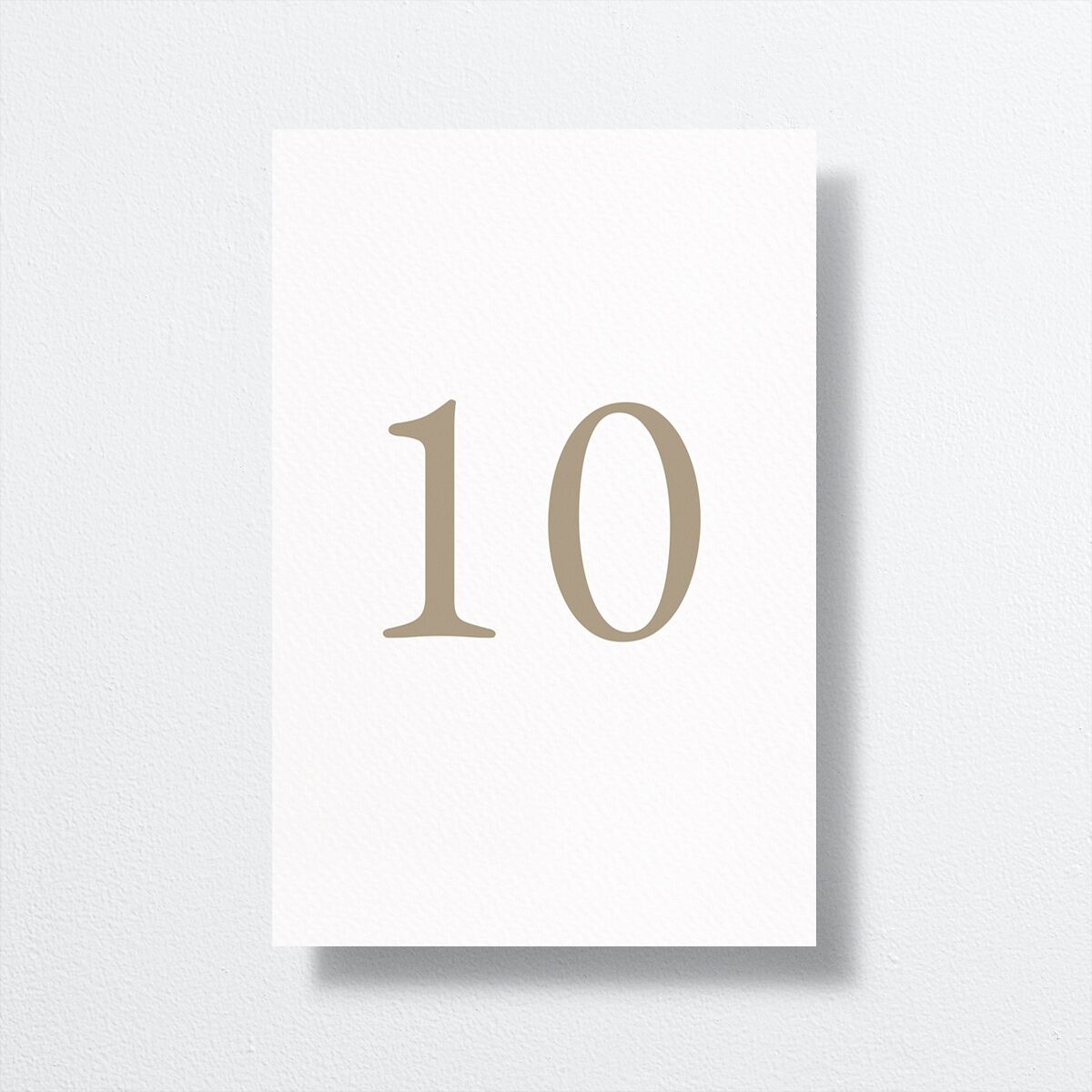 Natural Monogram Table Numbers Fawn Signature
