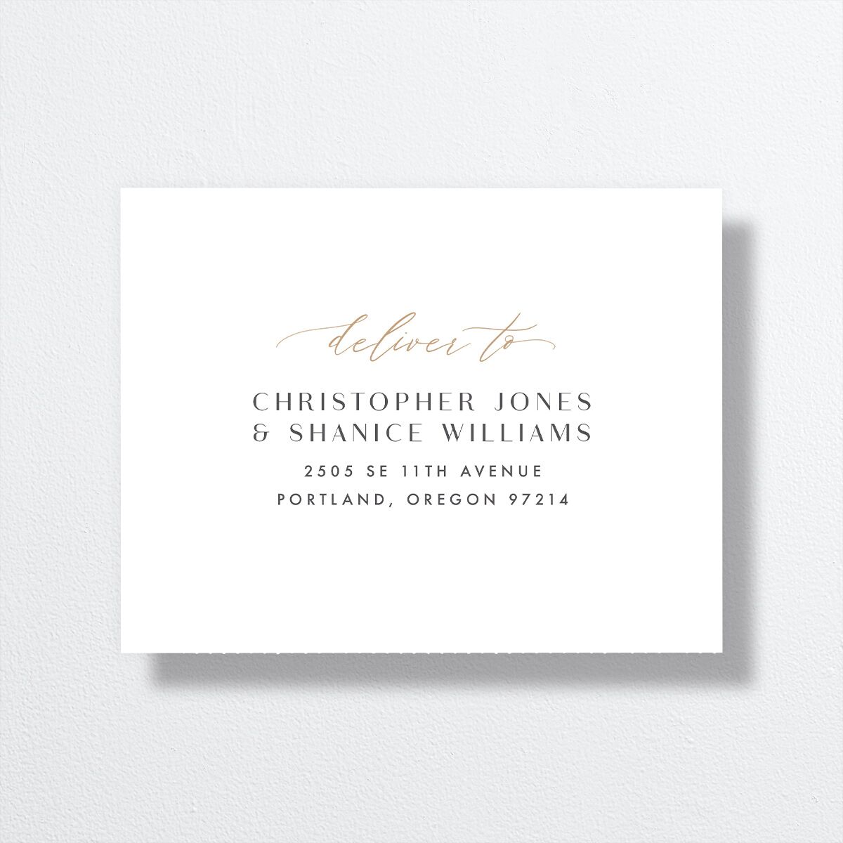 Sparkling Romance All-in-One Wedding Invitations Moody Blue Signature Light Both Recipient and Return Addresses No
