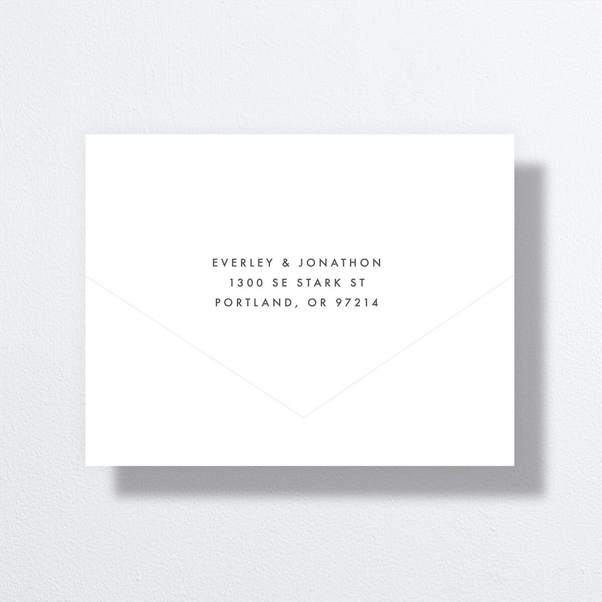 Sparkling Romance All-in-One Wedding Invitations Moody Blue Signature Light Both Recipient and Return Addresses No