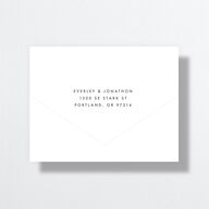Sparkling Romance All-in-One Wedding Invitations Moody Blue Signature Light Both Recipient and Return Addresses No