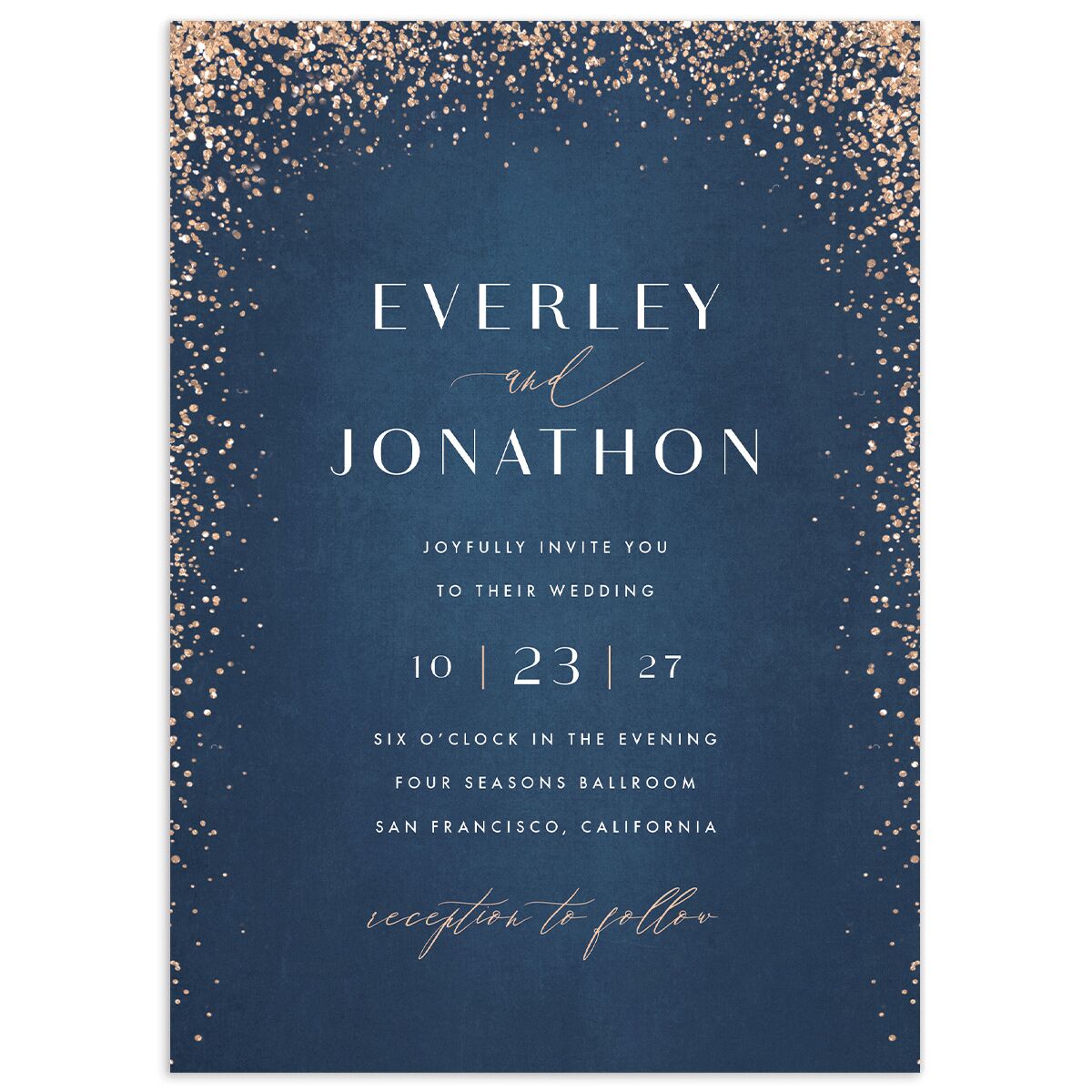 Sparkling Romance Wedding Invitations