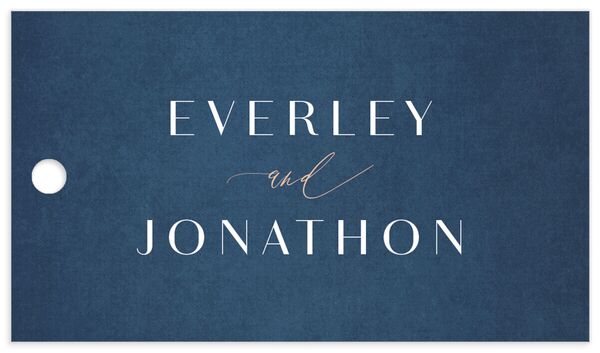 Elegant Glamour Favor Gift Tags front