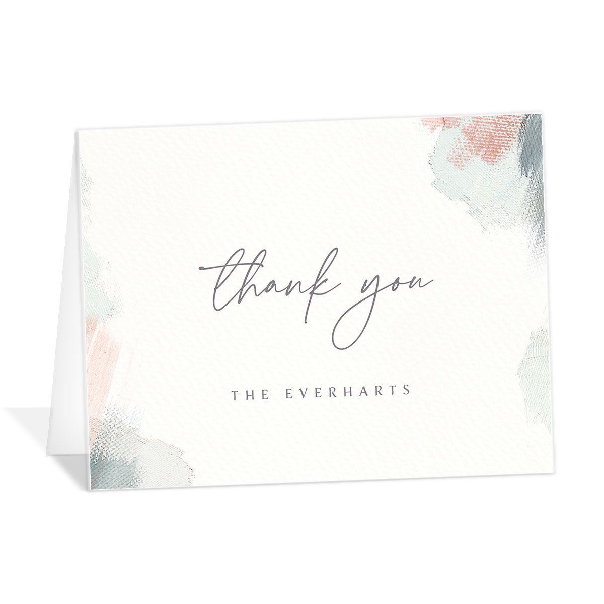 Painted Brushstroke Thank You Cards