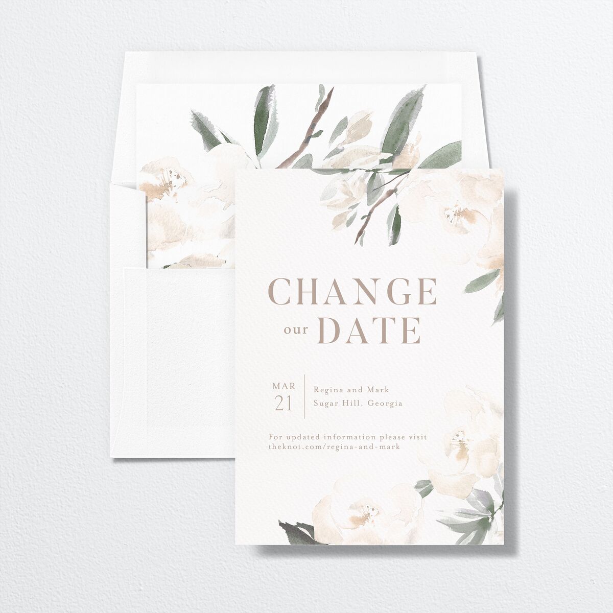 Elegant Garden Change the Date Cards Thyme Signature