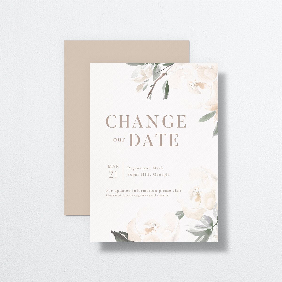 Elegant Garden Change the Date Cards Thyme Signature