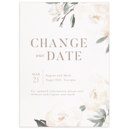 Elegant Garden Change the Date Cards