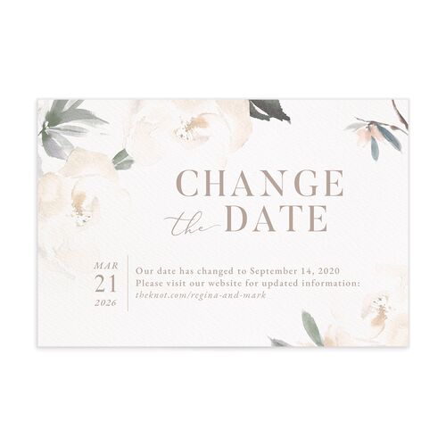 Elegant Garden Change the Date Postcards
