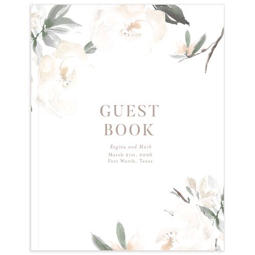 Elegant Garden Wedding Guest Book