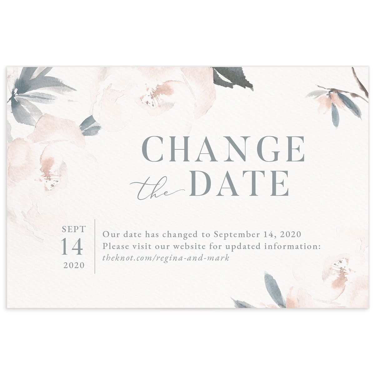Floral Elegance Change the Date Postcards