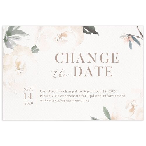 Floral Elegance Change the Date Postcards - 