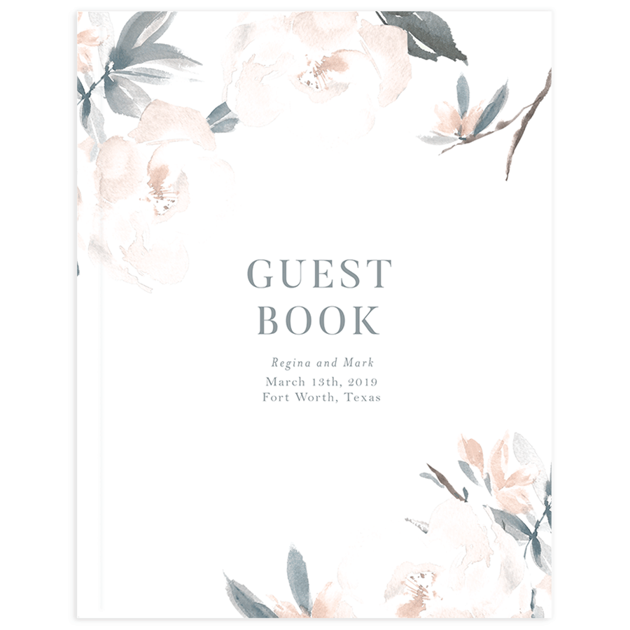 Floral Elegance Wedding Guest Book