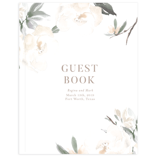 Floral Elegance Wedding Guest Book - 