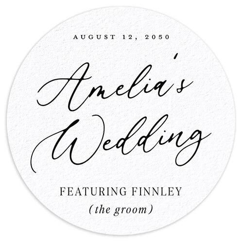 Featuring Groom Wedding Day Coasters Licorice Cardboard Circle