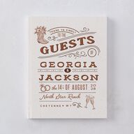 Western I Do BBQ Guest Books Saddle