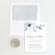 Shades of Blue Change the Date Cards Ocean Signature