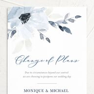 Shades of Blue Change the Date Cards Ocean Signature