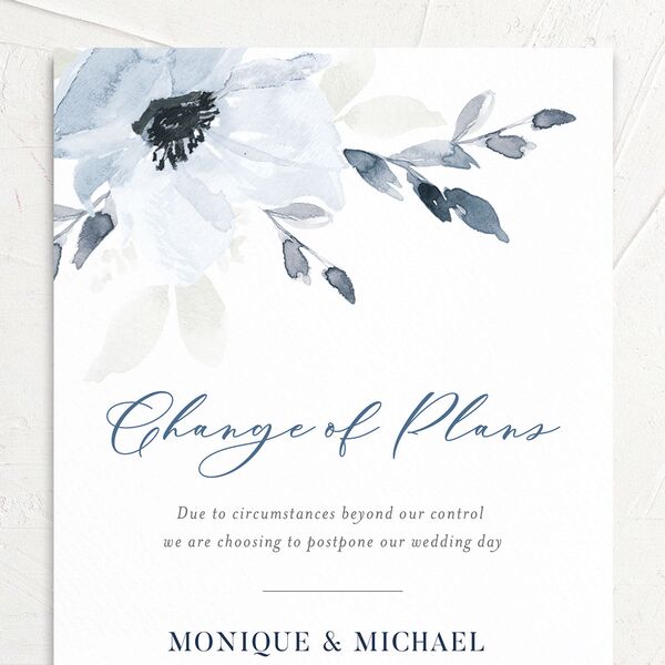 Shades of Blue Change the Date Cards Ocean Signature