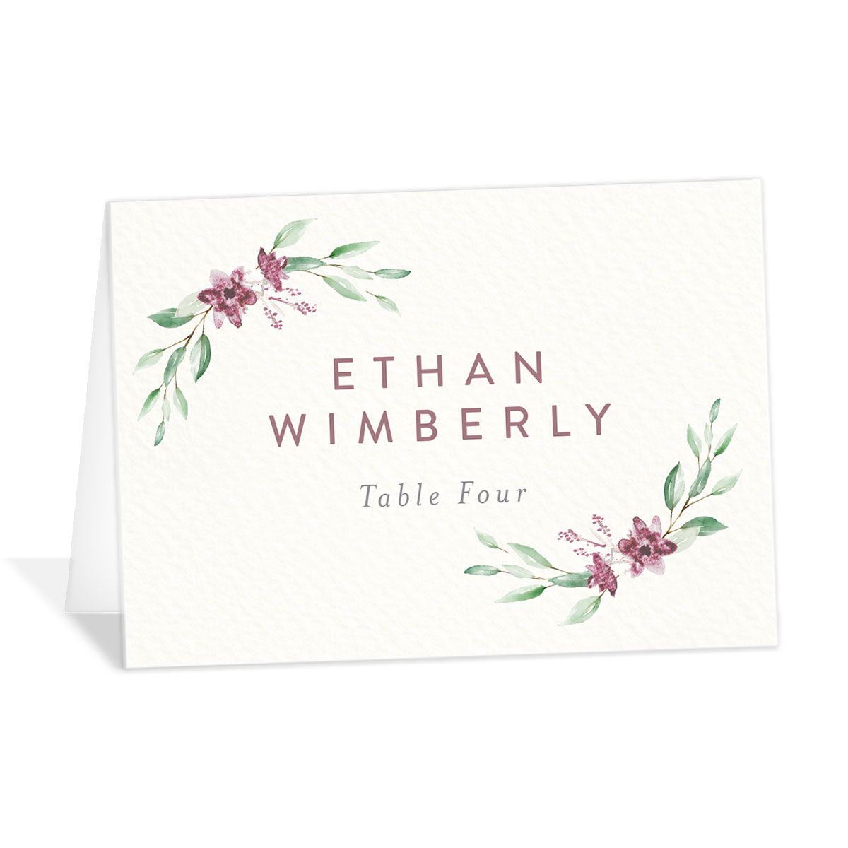 Watercolor Crest Place Cards
