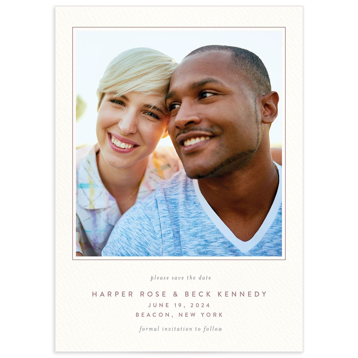 Watercolor Crest Save The Date Cards