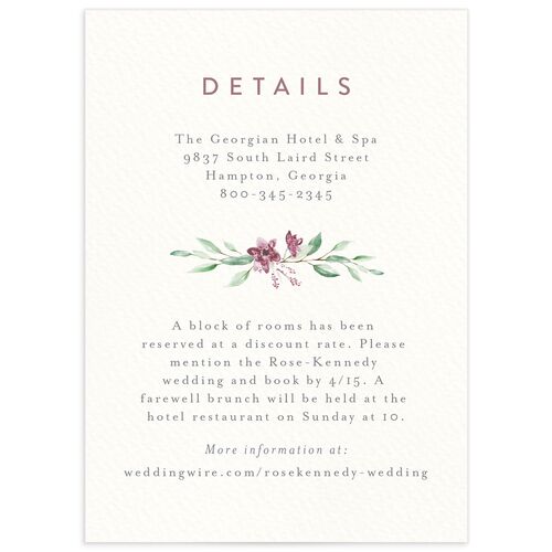 Rustic Emblem Wedding Enclosure Cards - 